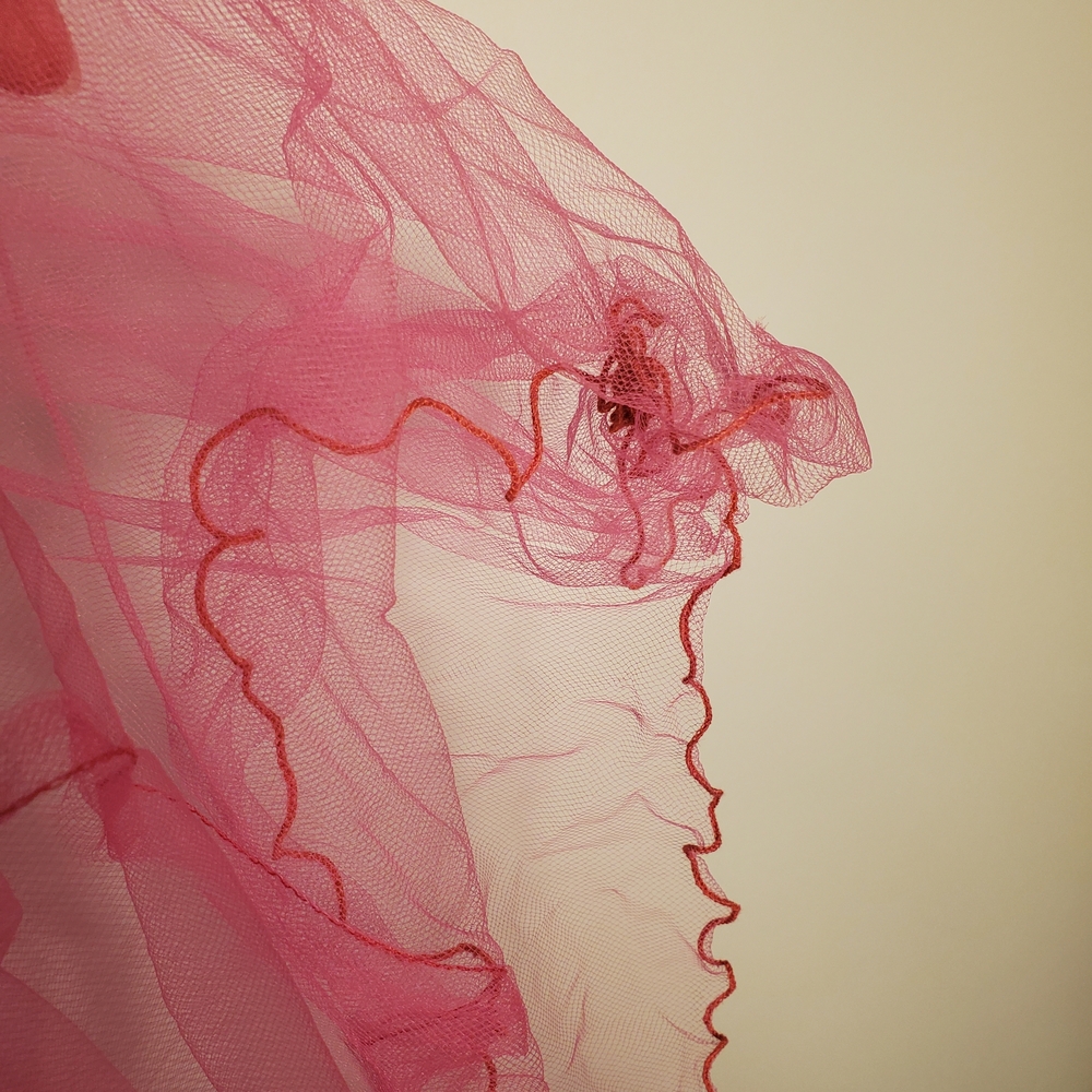 Vintage Girl Lace Rhinestone and Tulle Gown - Picture 7 of 14